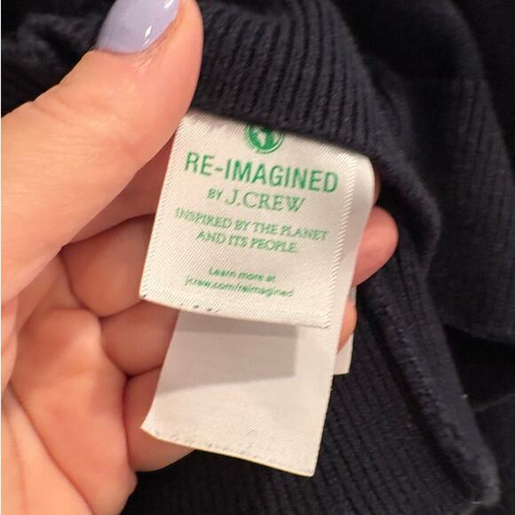 Crewcuts J.Crew Size Small 6 - 7 Boys Navy Quarter Zip Cotton Cashmere Sweater - Picture 5 of 6